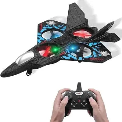 3D Tumbling RC Fighter Jet – LED Lights, Altitude Hold & 360° Flip Drone for Kids