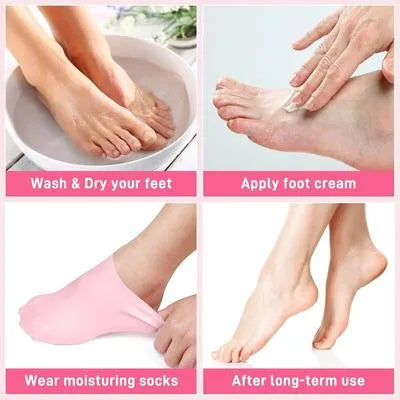 Moisturizing Gel Socks for Cracked Heels & Dry Feet