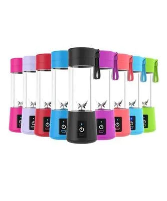Portable USB Rechargeable Juicer Blender | 6-Blade Smoothie Maker | Mini Travel Blender for Shakes, Juices & Protein Drinks (380ml)