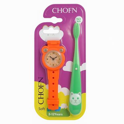 Kids Toothbrush Set with Fun Toy Combo (3–12 Years) – Soft Bristles, BPA-Free, Cute Animal Designs