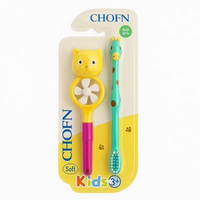 Kids Toothbrush Set with Fun Toy Combo (3–12 Years) – Soft Bristles, BPA-Free, Cute Animal Designs
